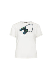 T-Shirt Basic Binoculars — Ivory