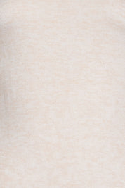 Sand Long-Sleeve Keyhole Neck Top