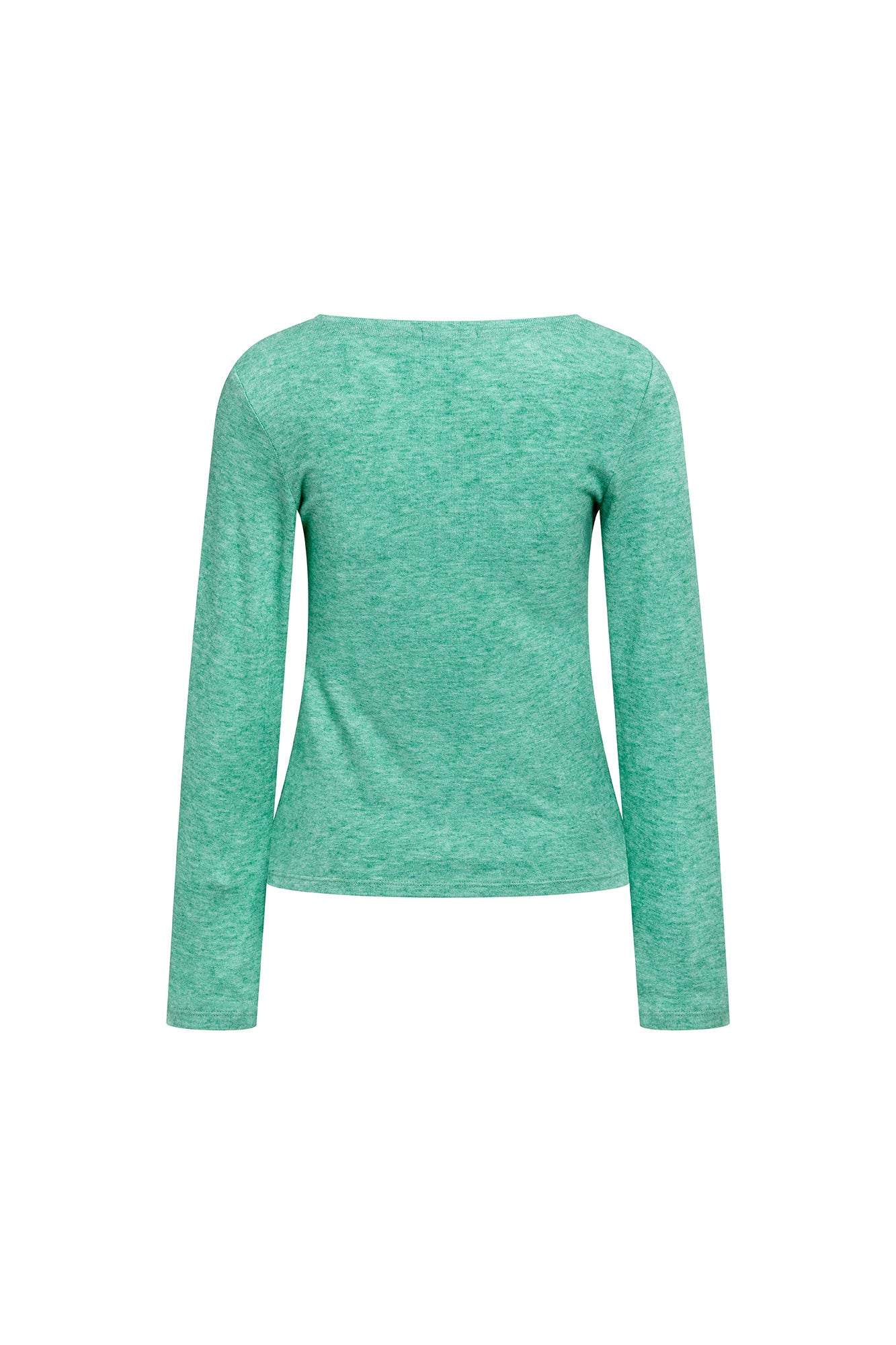 Apple Green V-Neck Long-Sleeve Top