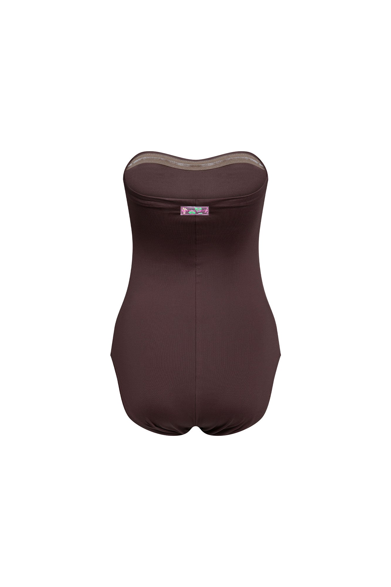 Brown One-Piece Swimsuit