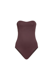 Brown One-Piece Swimsuit
