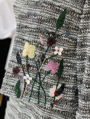 Tweed Jacket with Beaded Embroidery