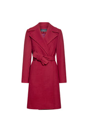Red Signature Wrap Coat