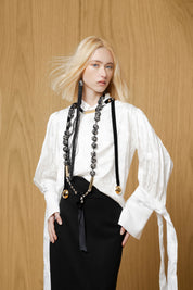 The Blusa Manga Puff White
