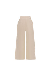 Sand Wide-Leg Linen Culottes