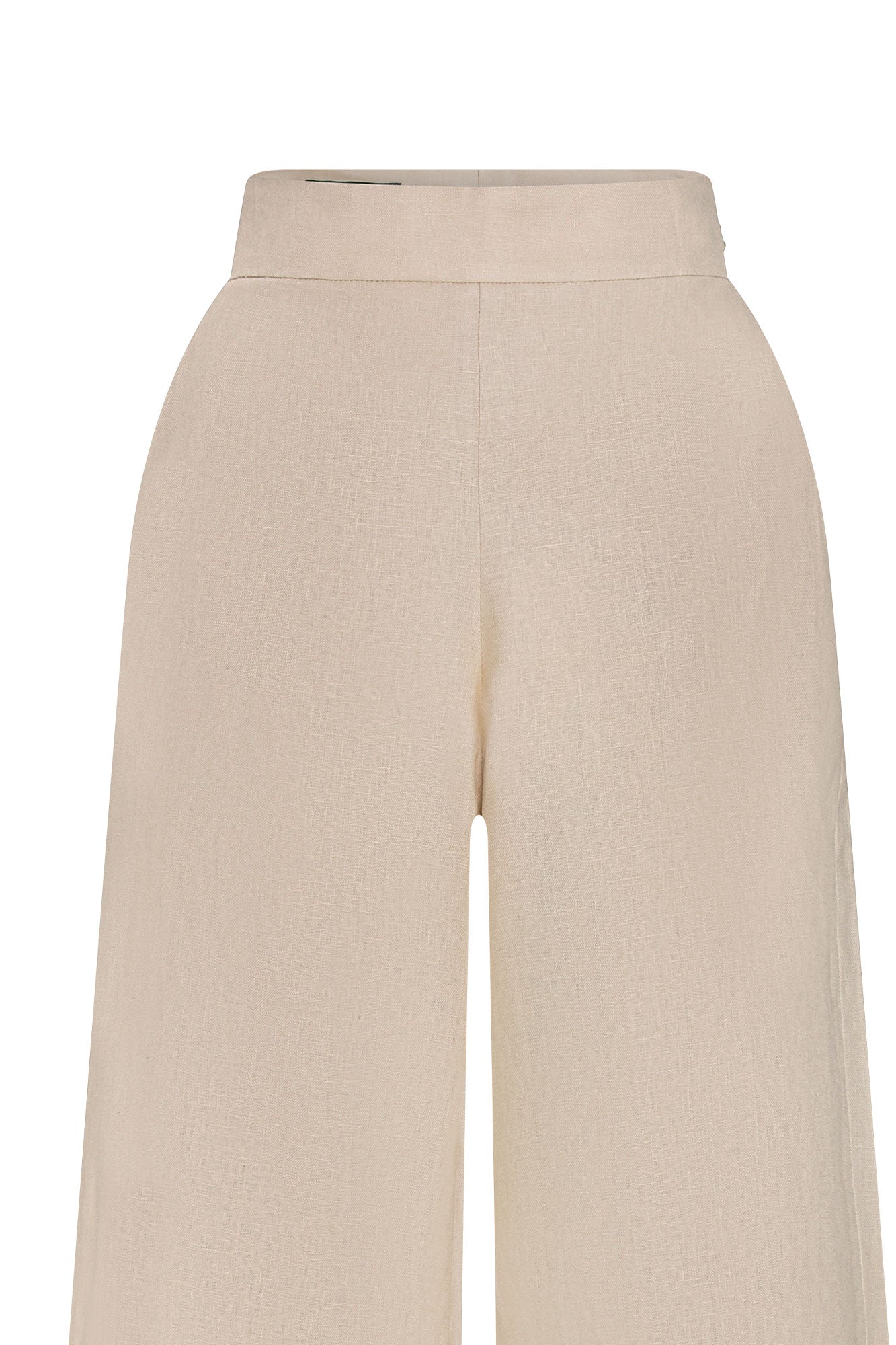 Sand Wide-Leg Linen Culottes