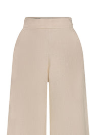 Sand Wide-Leg Linen Culottes